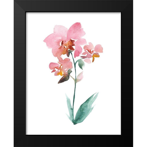 Watercolor Garden V Black Modern Wood Framed Art Print by Mosley, Kiana