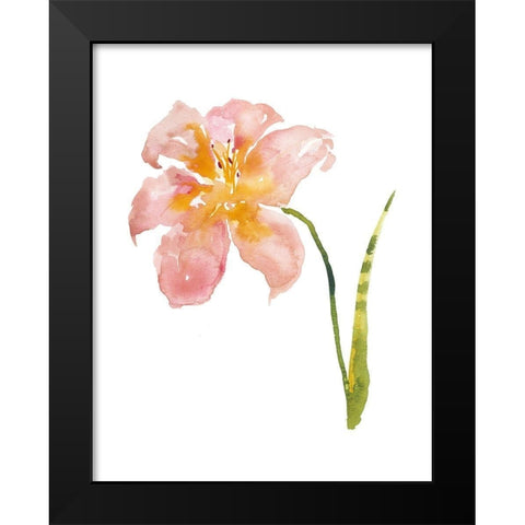 Watercolor Garden VI Black Modern Wood Framed Art Print by Mosley, Kiana