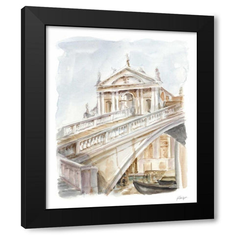 Architectural Watercolor Study I Black Modern Wood Framed Art Print by Harper, Ethan