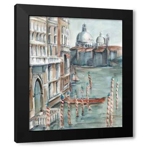 Venetian Watercolor Study I Black Modern Wood Framed Art Print by Harper, Ethan