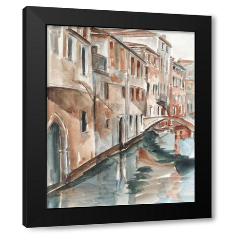 Venetian Watercolor Study II Black Modern Wood Framed Art Print by Harper, Ethan