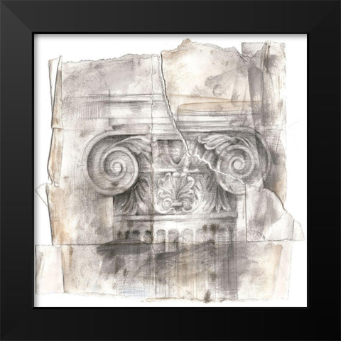 Draftsmans Sketchbook II Black Modern Wood Framed Art Print by Harper, Ethan