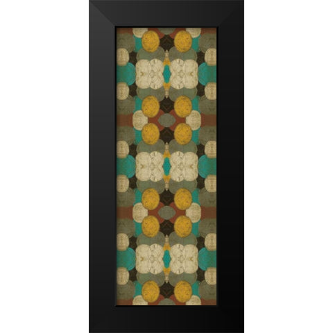 Circular Repeat IV Black Modern Wood Framed Art Print by Goldberger, Jennifer