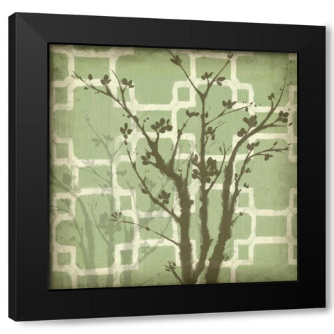 Silhouette and Pattern III Black Modern Wood Framed Art Print with Double Matting by Goldberger, Jennifer