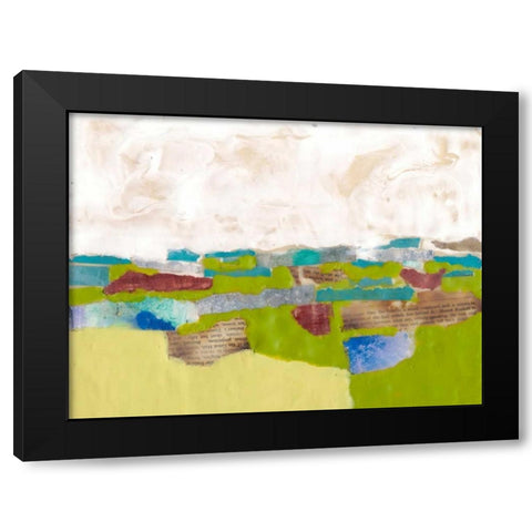 Field Day II Black Modern Wood Framed Art Print by Goldberger, Jennifer