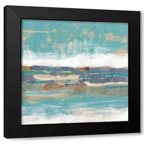 Letters from the Sea II Black Modern Wood Framed Art Print with Double Matting by Goldberger, Jennifer