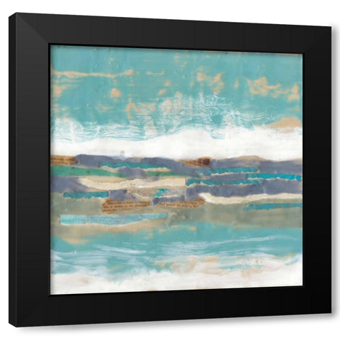 Letters from the Sea II Black Modern Wood Framed Art Print by Goldberger, Jennifer