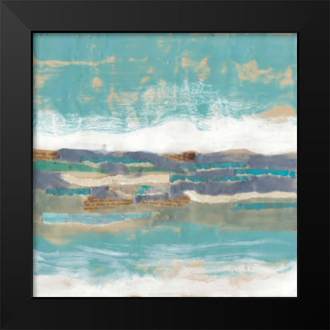 Letters from the Sea II Black Modern Wood Framed Art Print by Goldberger, Jennifer