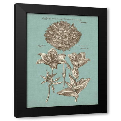 Chambray Chintz IV Black Modern Wood Framed Art Print by Vision Studio