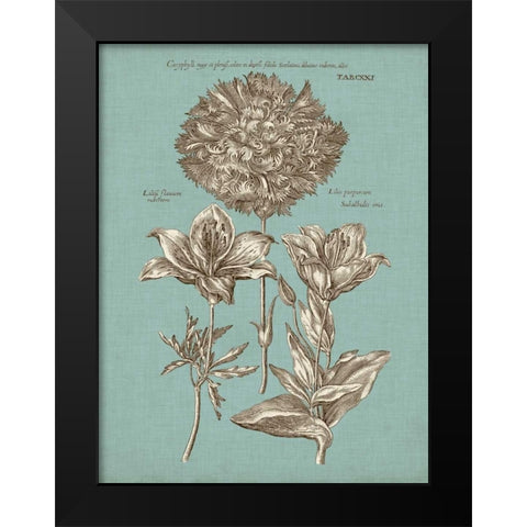 Chambray Chintz IV Black Modern Wood Framed Art Print by Vision Studio