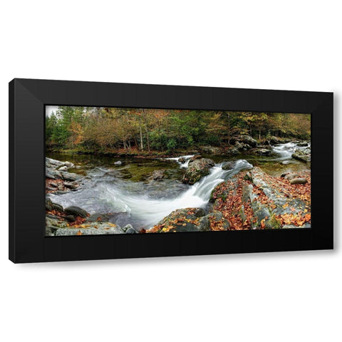 River Panorama Black Modern Wood Framed Art Print by Head, Danny