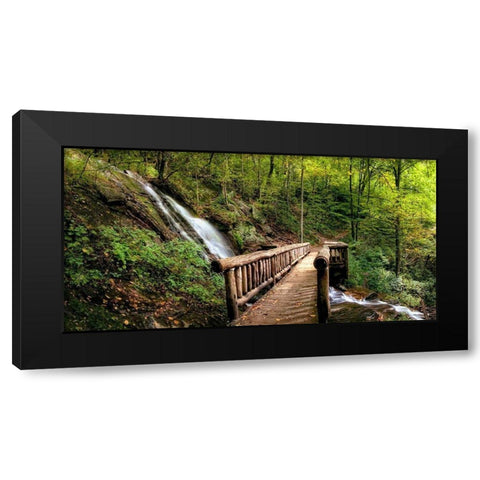 Falls Panorama Black Modern Wood Framed Art Print by Head, Danny
