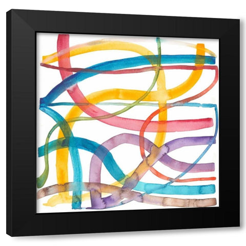 The Road Back to You I Black Modern Wood Framed Art Print by Mosley, Kiana