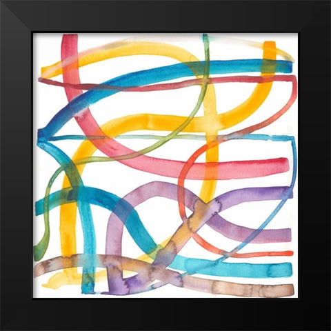 The Road Back to You I Black Modern Wood Framed Art Print by Mosley, Kiana