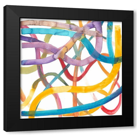 The Road Back to You II Black Modern Wood Framed Art Print by Mosley, Kiana