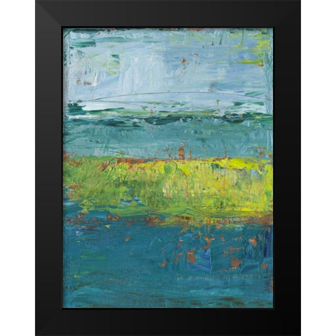 Lemon Lime II Black Modern Wood Framed Art Print by Harper, Ethan