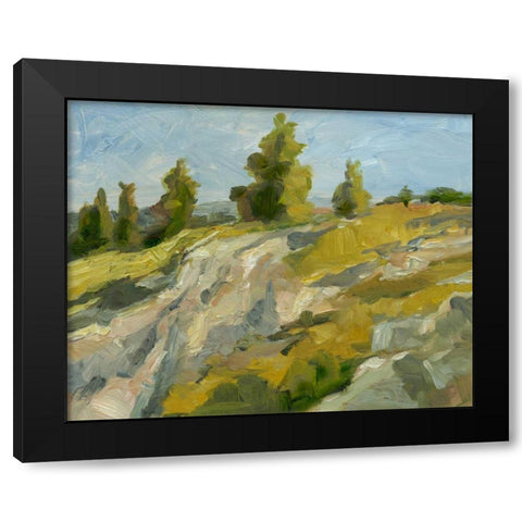 Impasto Mountainside II Black Modern Wood Framed Art Print by Harper, Ethan
