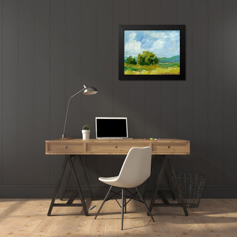 Field Color Study I Black Modern Wood Framed Art Print by Harper, Ethan