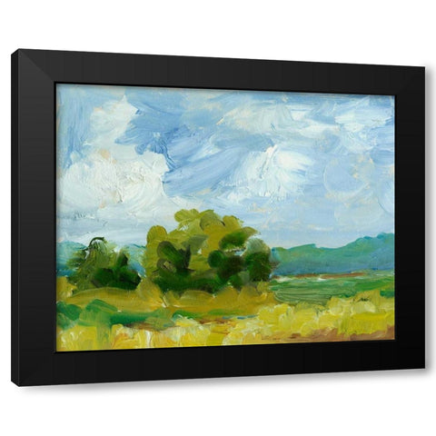 Field Color Study I Black Modern Wood Framed Art Print by Harper, Ethan