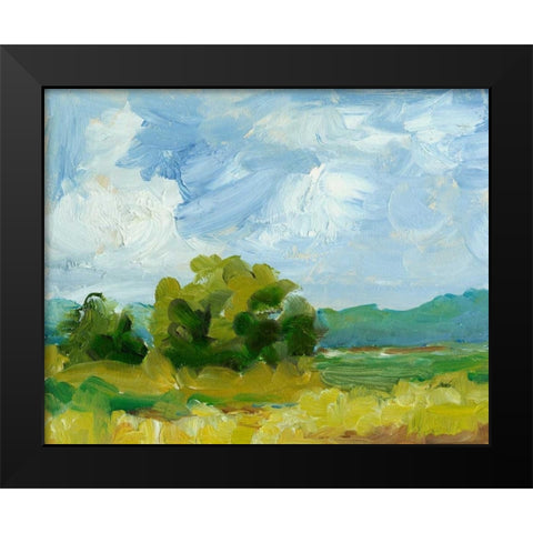 Field Color Study I Black Modern Wood Framed Art Print by Harper, Ethan