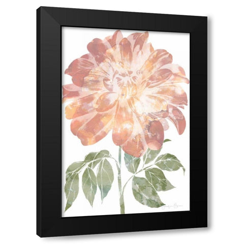 Watercolor Bloom II Black Modern Wood Framed Art Print with Double Matting by Goldberger, Jennifer