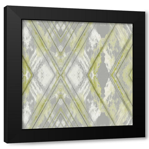 Argyle Watercolor III Black Modern Wood Framed Art Print with Double Matting by Goldberger, Jennifer