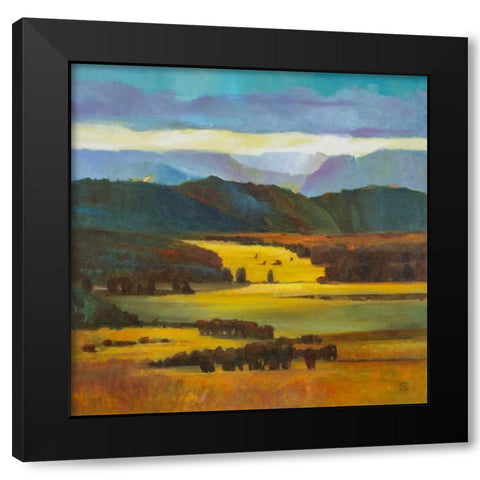 Mountain Light Black Modern Wood Framed Art Print by DAgostino, Judith