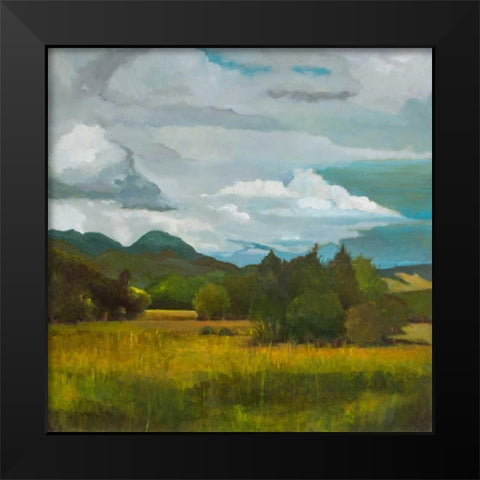 Behind Luan Lodge Black Modern Wood Framed Art Print by DAgostino, Judith