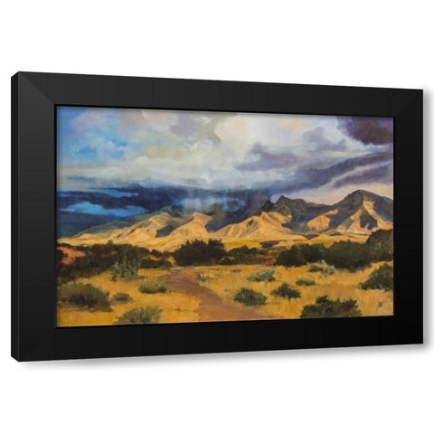 Desert Mountain Light Black Modern Wood Framed Art Print by DAgostino, Judith