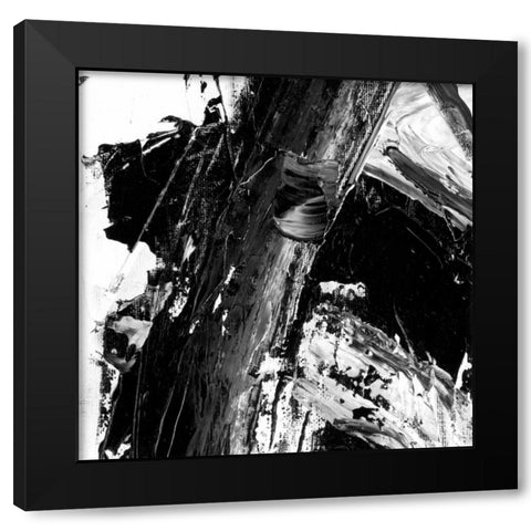 Sporadic III Black Modern Wood Framed Art Print with Double Matting by Harper, Ethan