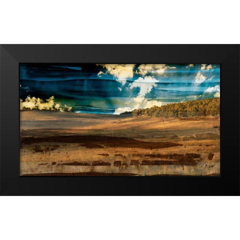 Big Sky Country Black Modern Wood Framed Art Print by Jasper, Sisa