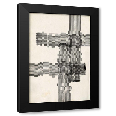 Stagger Start II Black Modern Wood Framed Art Print by Goldberger, Jennifer