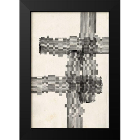 Stagger Start II Black Modern Wood Framed Art Print by Goldberger, Jennifer