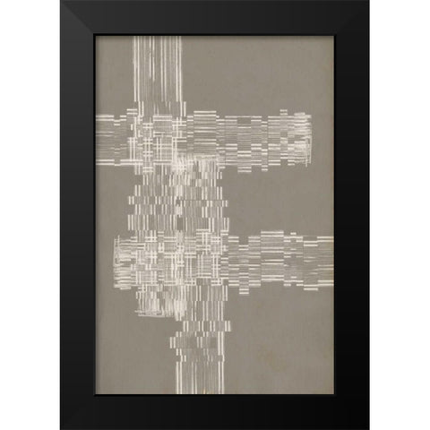 Stagger Start III Black Modern Wood Framed Art Print by Goldberger, Jennifer