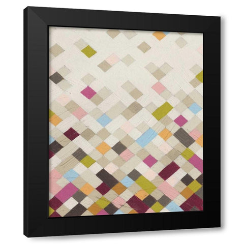 Confetti VI Black Modern Wood Framed Art Print by Vess, June Erica