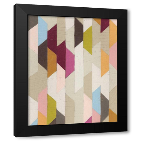 Confetti VIII Black Modern Wood Framed Art Print by Vess, June Erica