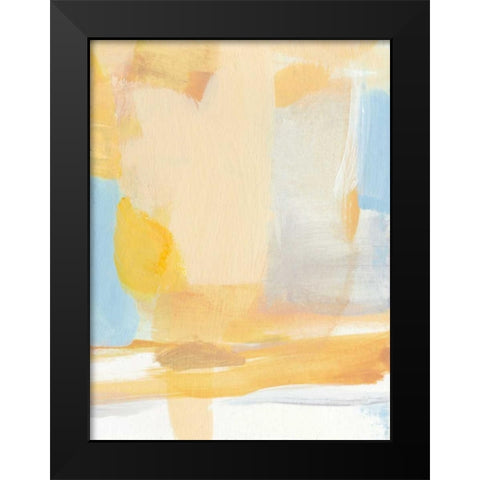 Golden Kiss Black Modern Wood Framed Art Print by Long, Christina