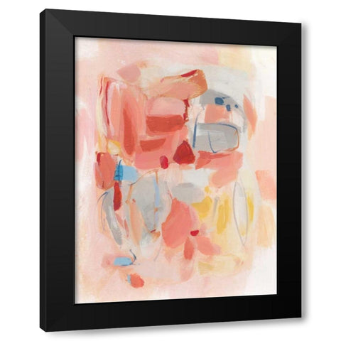 Red Wine Black Modern Wood Framed Art Print by Long, Christina