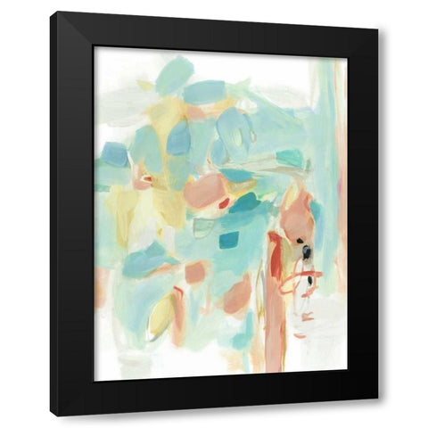 Delicate Whispers Black Modern Wood Framed Art Print by Long, Christina