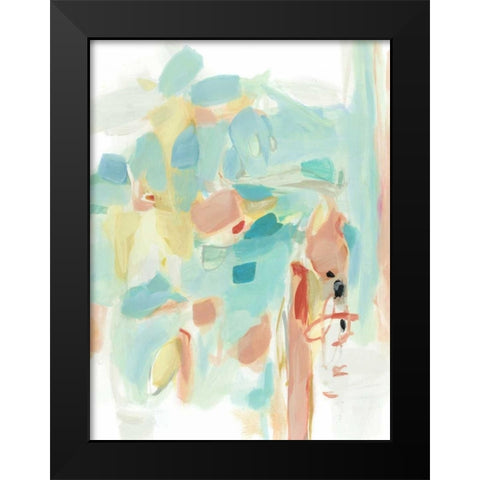 Delicate Whispers Black Modern Wood Framed Art Print by Long, Christina