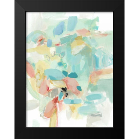 Pocket full of Roses Black Modern Wood Framed Art Print by Long, Christina