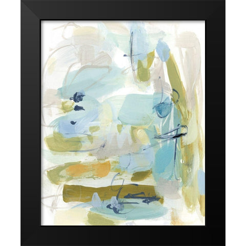 Reflecting Black Modern Wood Framed Art Print by Long, Christina