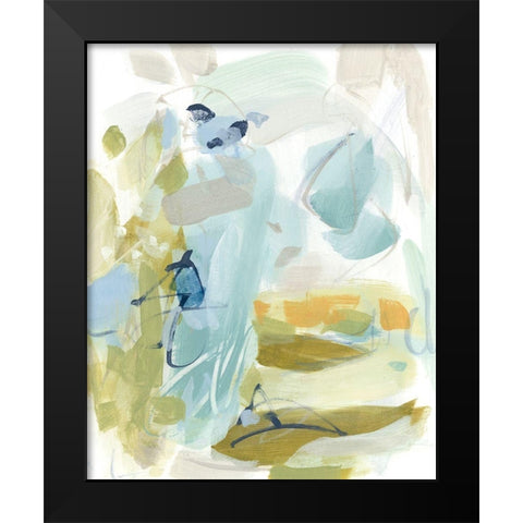 Dragonfly Wings Black Modern Wood Framed Art Print by Long, Christina