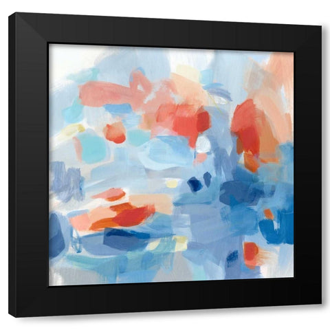 Monday Black Modern Wood Framed Art Print by Long, Christina