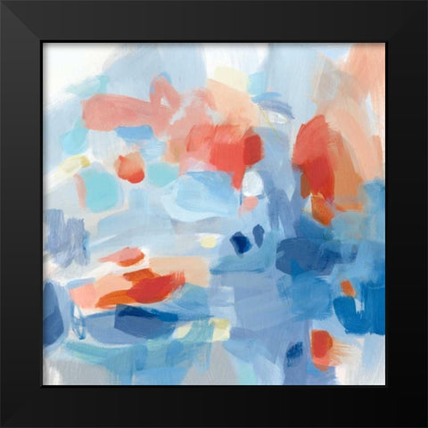 Monday Black Modern Wood Framed Art Print by Long, Christina