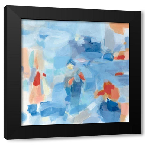 Saturday Black Modern Wood Framed Art Print by Long, Christina