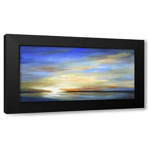 April Sky II Black Modern Wood Framed Art Print with Double Matting by Finch, Sheila