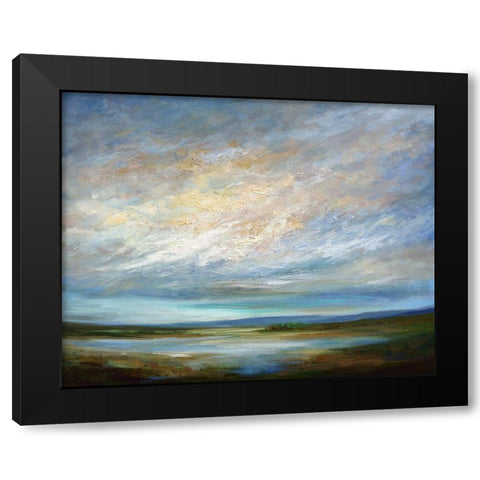 Coastal Clouds VI Black Modern Wood Framed Art Print with Double Matting by Sheila Finch