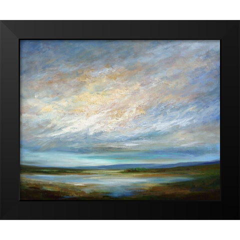 Coastal Clouds VI Black Modern Wood Framed Art Print by Sheila Finch