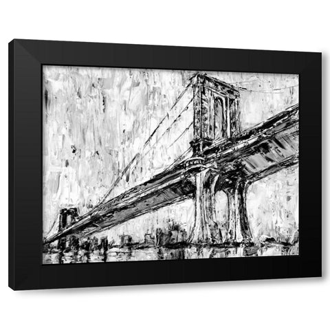 Iconic Suspension Bridge I Black Modern Wood Framed Art Print with Double Matting by Harper, Ethan